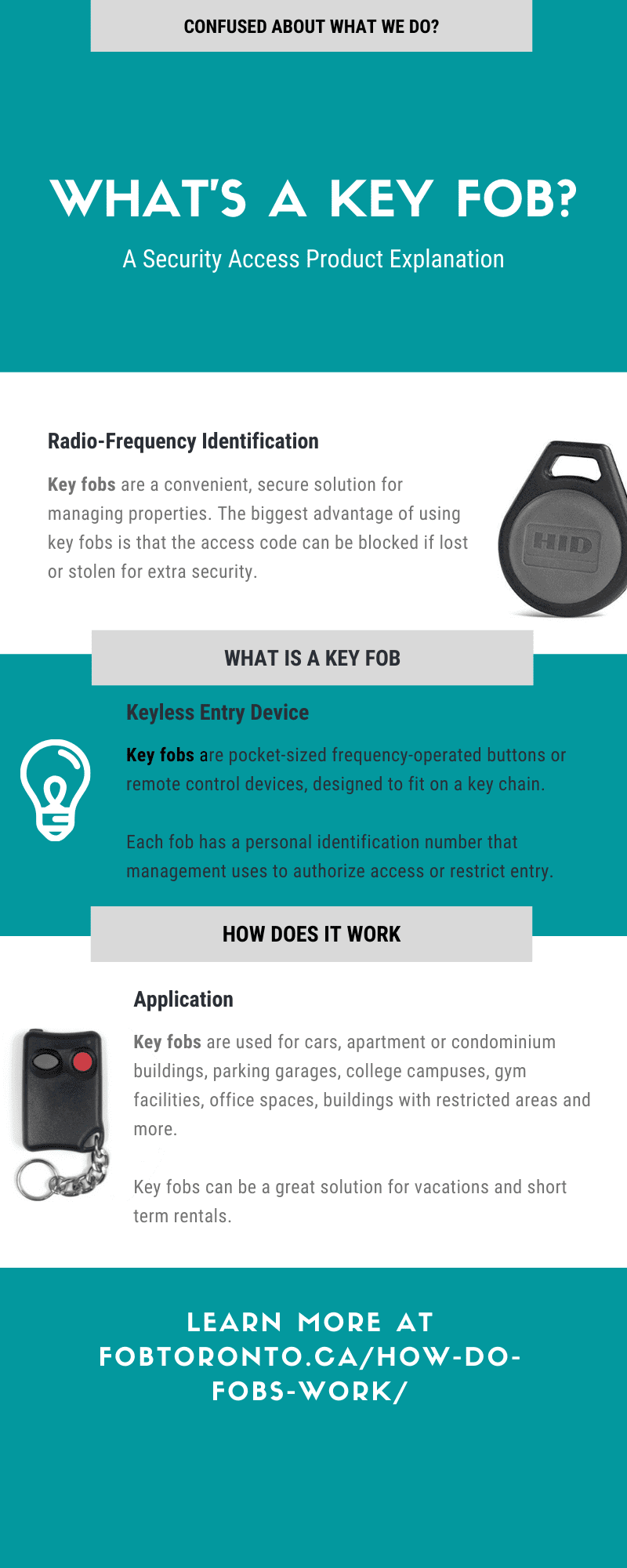 Large Full version of an infographic on what is a key fob infographic from FobToronto the key fob copying service in Toronto